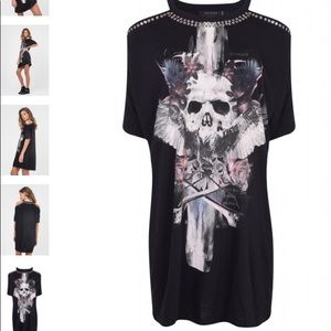 Skull 💀 Religion Oversized T-Shirt Dress NWT